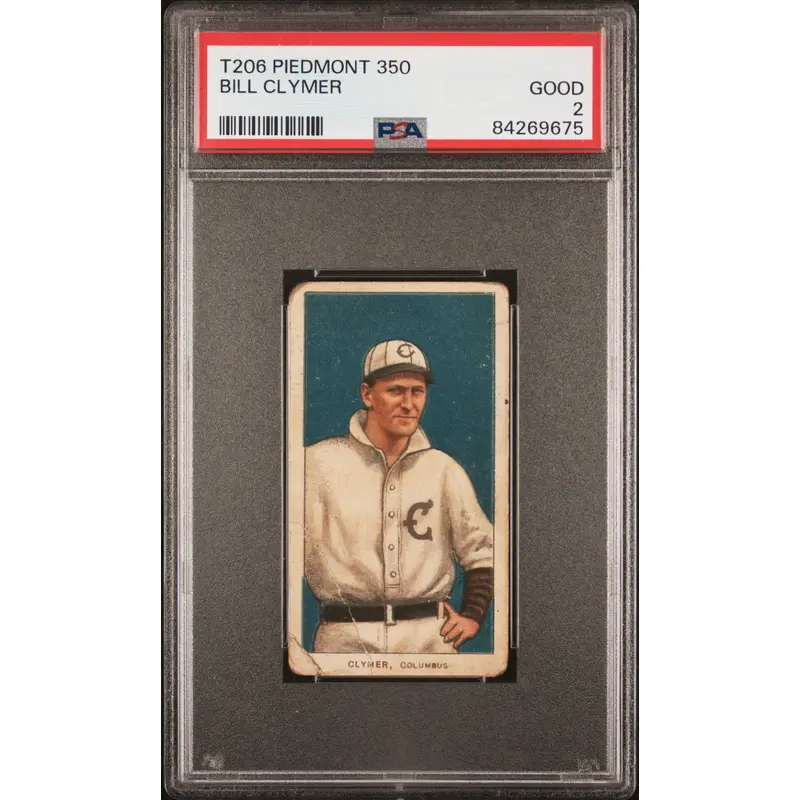 Bill Clymer 1909-11 T206 Piedmont 350 PSA 2 Good