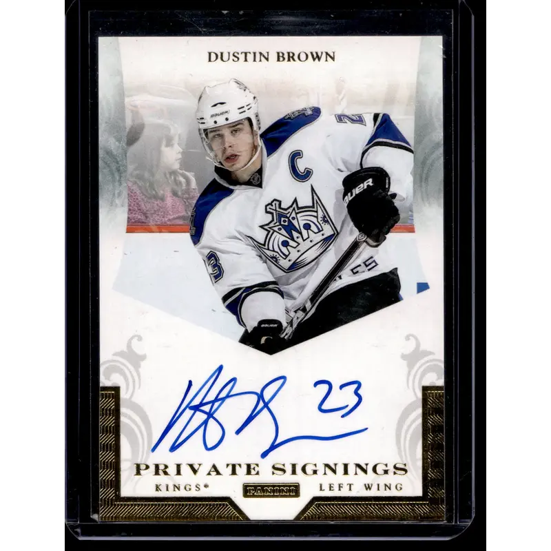 2010-11 Panini Luxury Suite - Private Signings - Dustin Brown #DBR