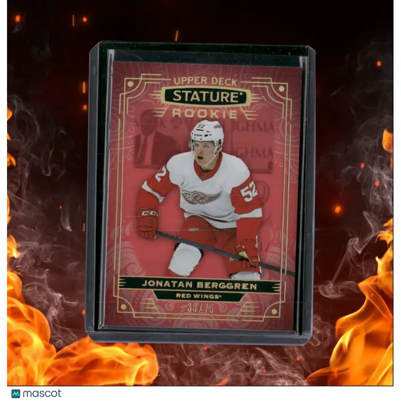 2022-23 Upper Deck Stature Jonatan Berggren Red Rookie 38/75 #118
