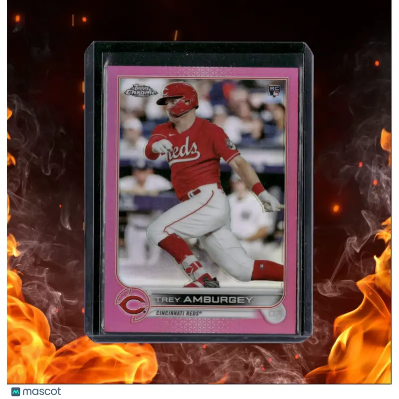 2022 Topps Chrome Pink Trey Amburgey Rookie #61