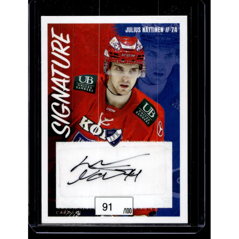 2023-24 Cardset Signature -  Julius Nttinen /100