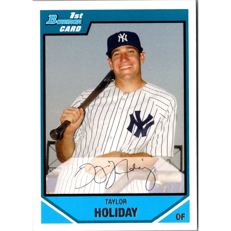 2007 Bowman Draft Picks & Prospects Taylor Holiday #BDPP24