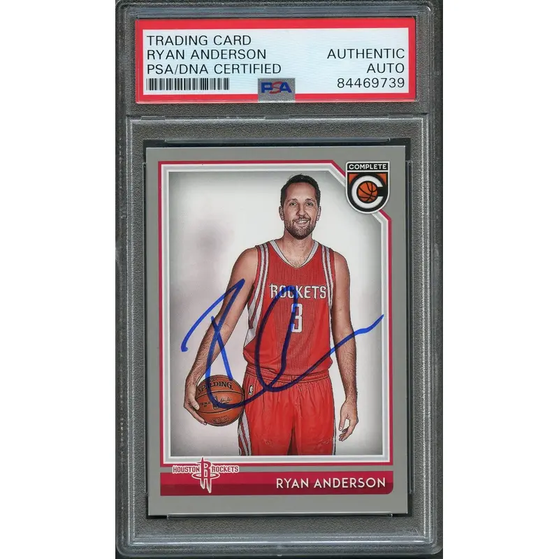 2016-17 Panini Complete #290 Ryan Anderson Signed Card AUTO PSA Slabbed Rockets