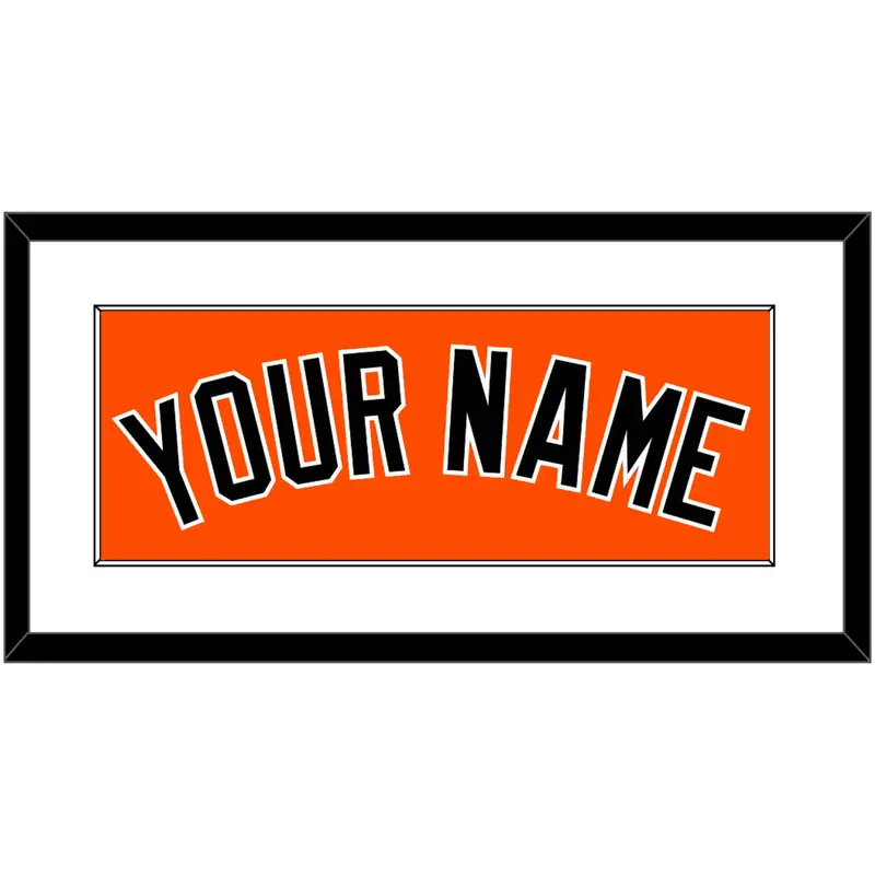 Baltimore Name - Alternate Orange - Single Mat 1