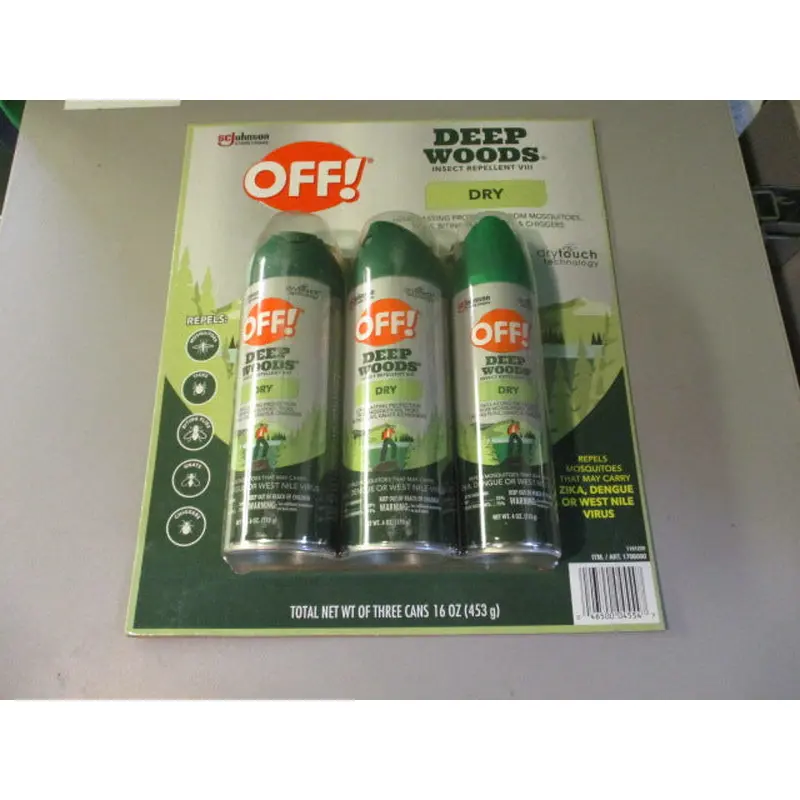 New Off! Deep Woods Insect Repellent 3 Pack