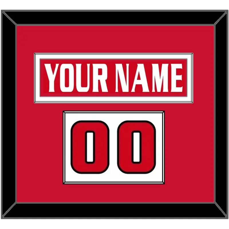 Ottawa Nameplate & Number (Shoulder) - Road/Home Red Jersey (1999-2007) - Single Mat 2