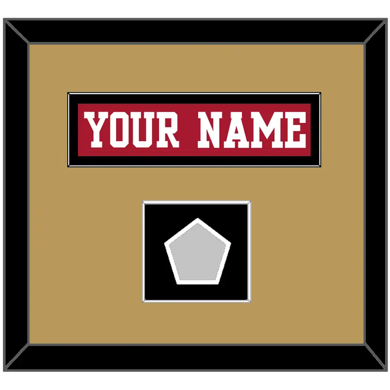 San Francisco Nameplate & Super Bowl Patch - Home Red - Single Mat 3