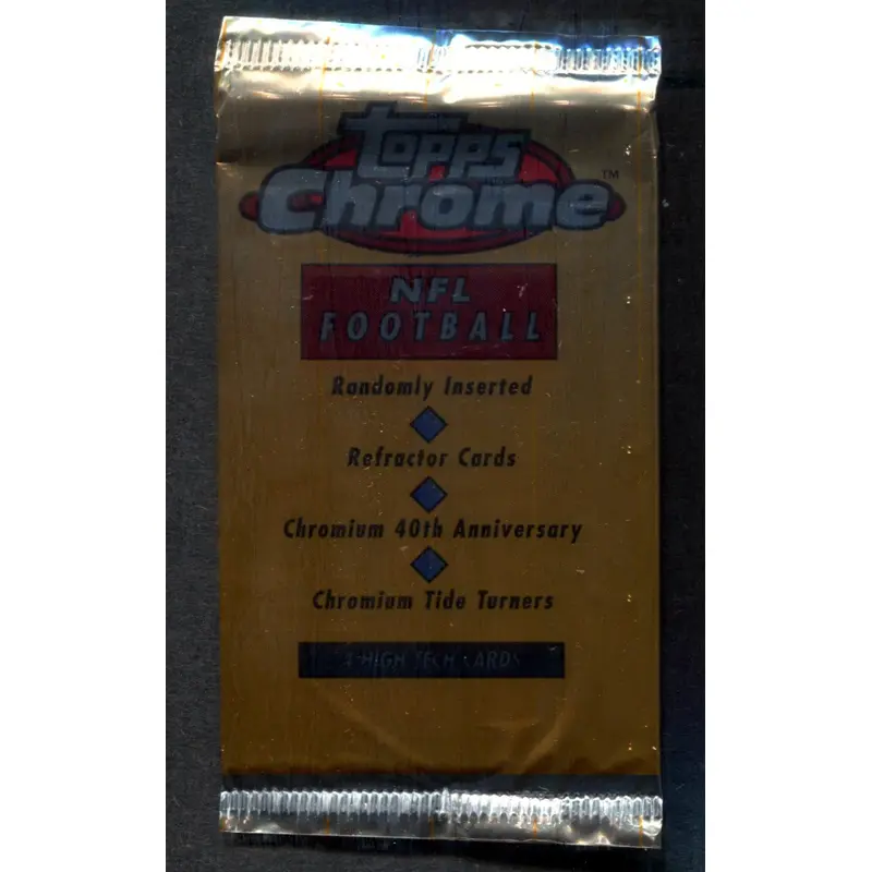 1996 Topps Chrome Football Unopened Pack (4)