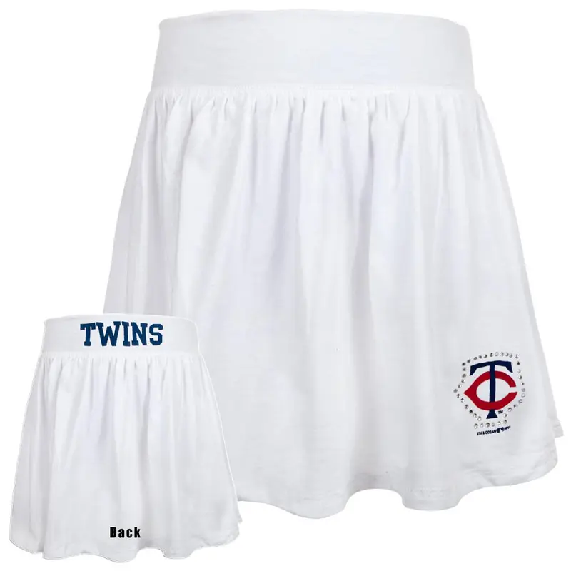 Minnesota Twins - Rhinestone Logo Girls Youth Athletic Skort