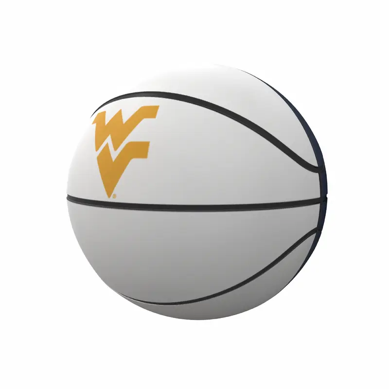 West Virginia University Navy Mini Size Autograph Basketball f/ Primary Logo