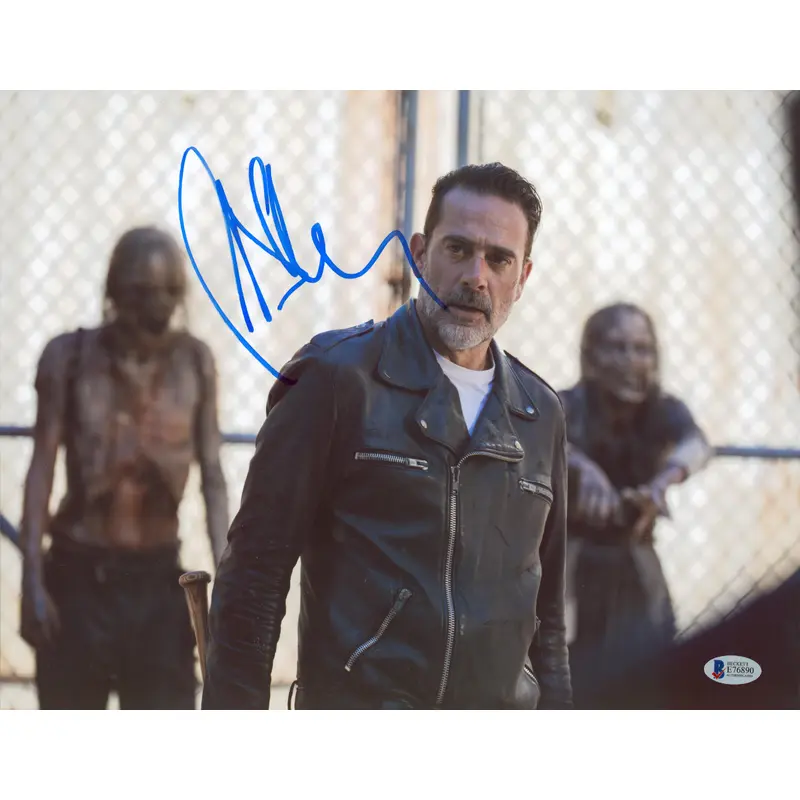 Jeffrey Dean Morgan The Walking Dead Authentic Signed 11x14 Photo BAS #E76890