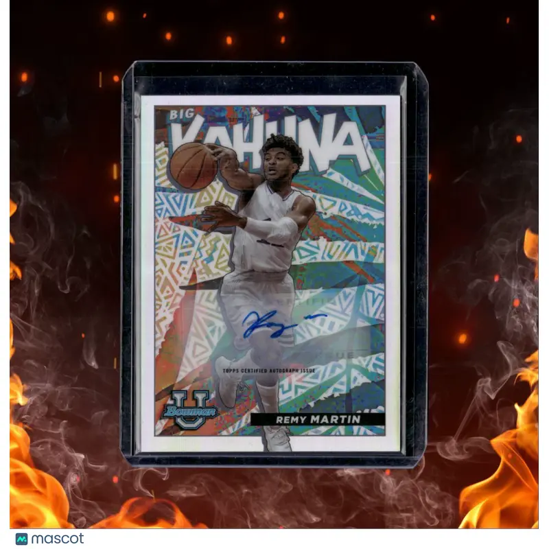 2022-23 Topps Chrome Bowman University Remy Martin Big Kahuna Auto Rookie Auto