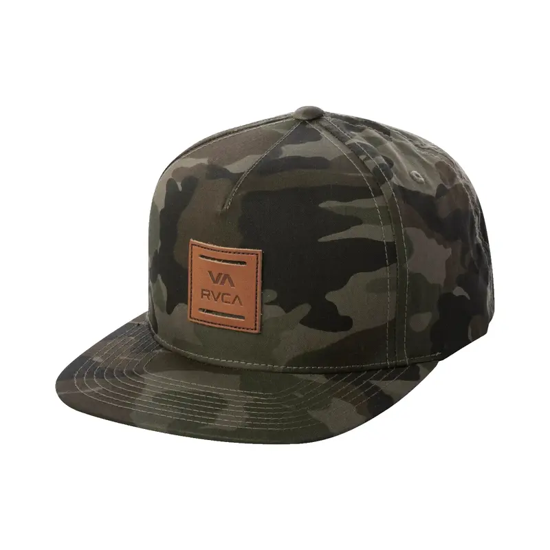RVCA HATS GREEN VA ALL THE WAY SNAPBACK AVYHA00463 CAM
