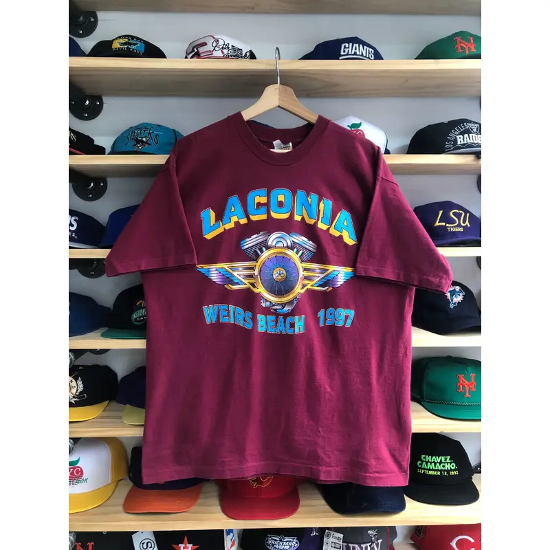 Vintage 1997 Laconia Bike Rally Tee Size XL