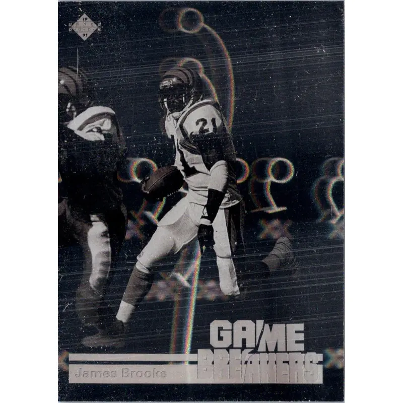1991 Upper Deck Game Breaker Holograms James Brooks #GB8