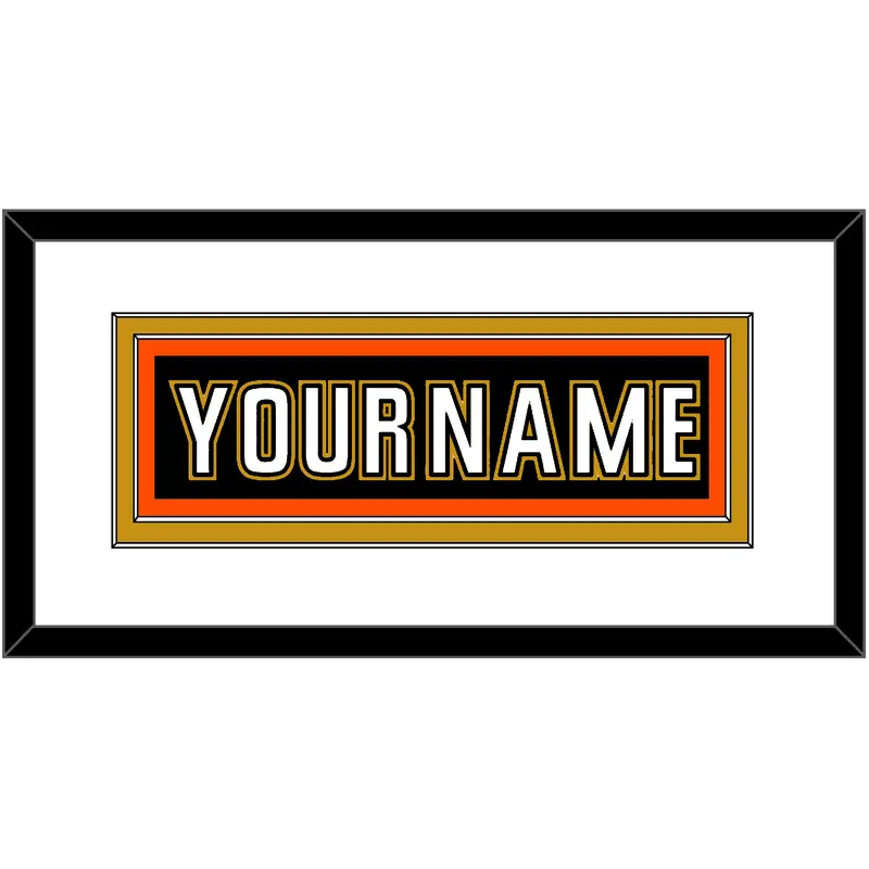 Anaheim Nameplate - Home Black (2006-2014) - Double Mat 1