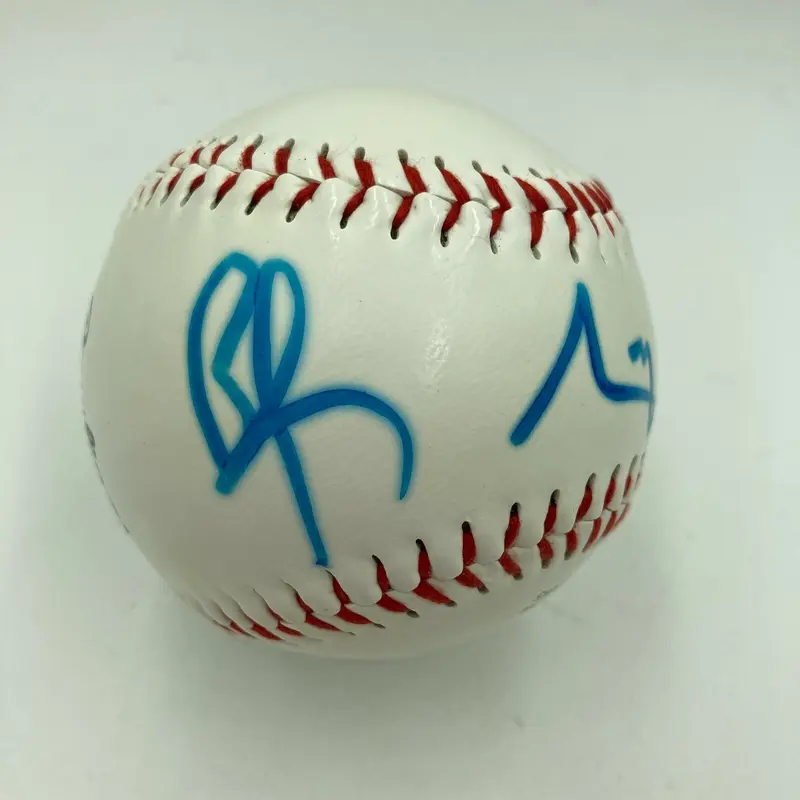 Brad Pitt  & Angelina Jolie Signed Autographed Rawlings Baseball JSA COA