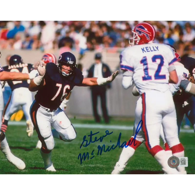 Bears Steve McMichael Authentic Signed 8x10 Photo Autographed BAS #BL91201