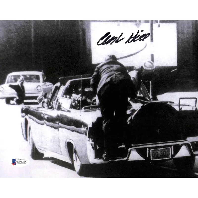 Clint Hill JFK Assassination Secret Service Agent Signed 8x10 Photo BAS #E49205