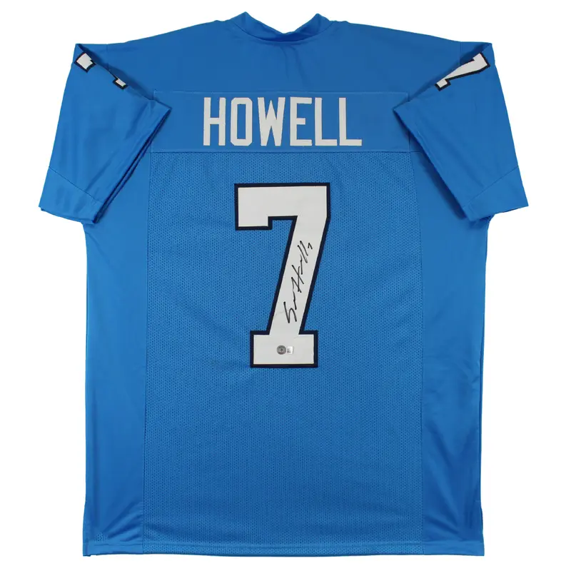 UNC Sam Howell Authentic Signed Carolina Blue Pro Style Jersey BAS Witnessed