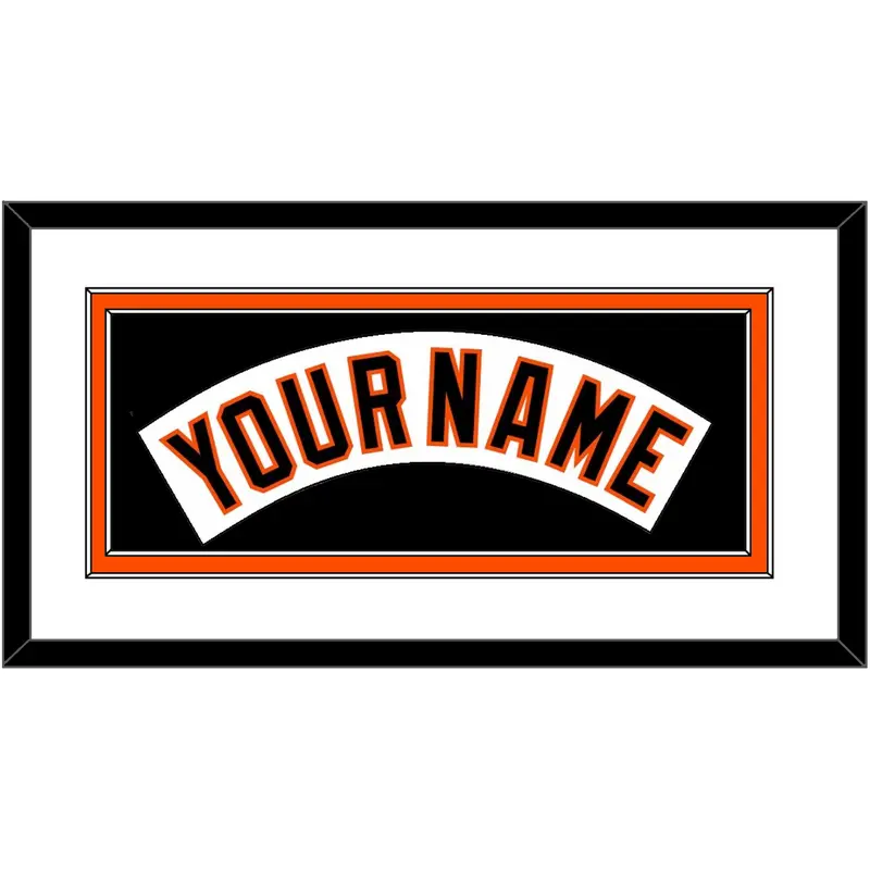Baltimore Nameplate - Home White (1995-1997) - Double Mat 1