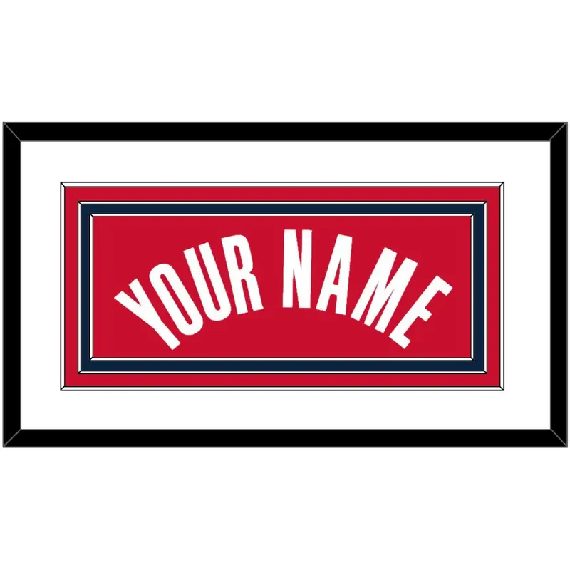 Washington Name - Red Statement - Triple Mat 1