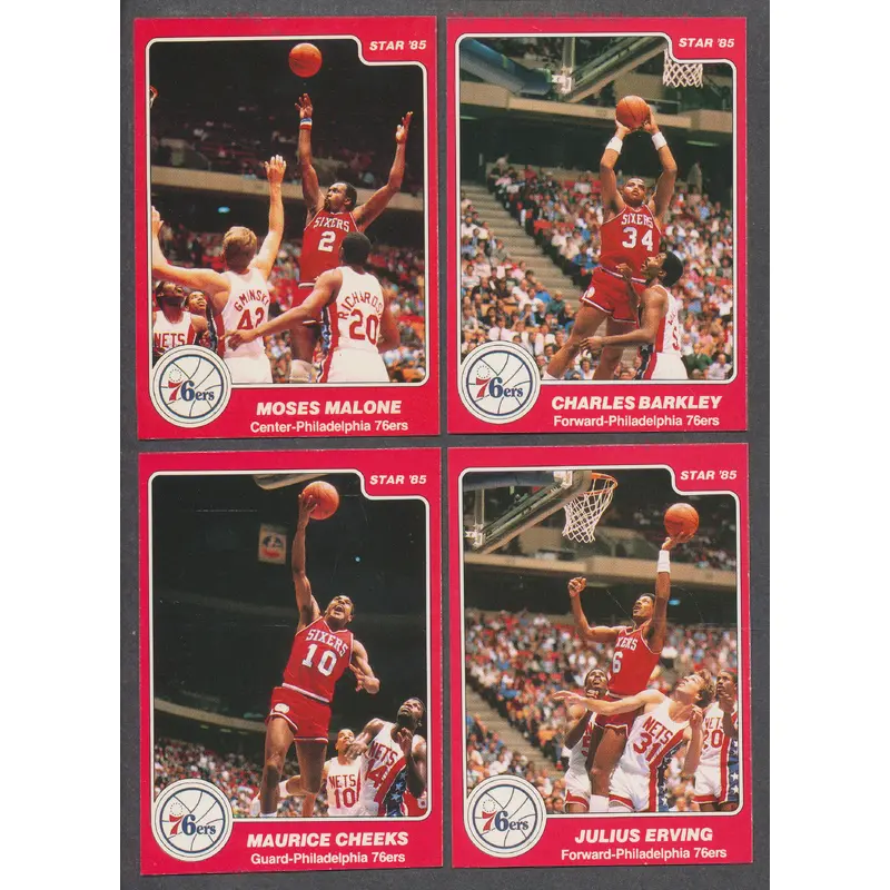 1984/85 Star Basketball Philadelphia 76'ers Complete Set NM
