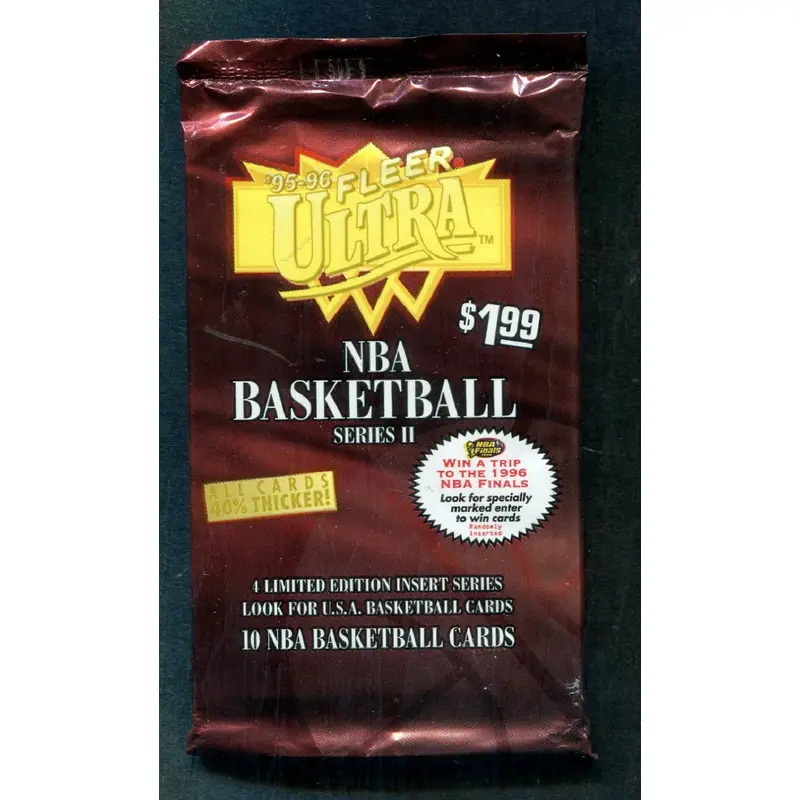 1995/96 Fleer Ultra Basketball Unopened Series 2 Pack  (Pre-priced)