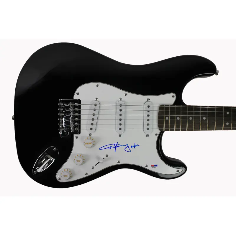 Angus Young "AC/DC" Authentic Signed Black Electric Guitar BAS #AB40527