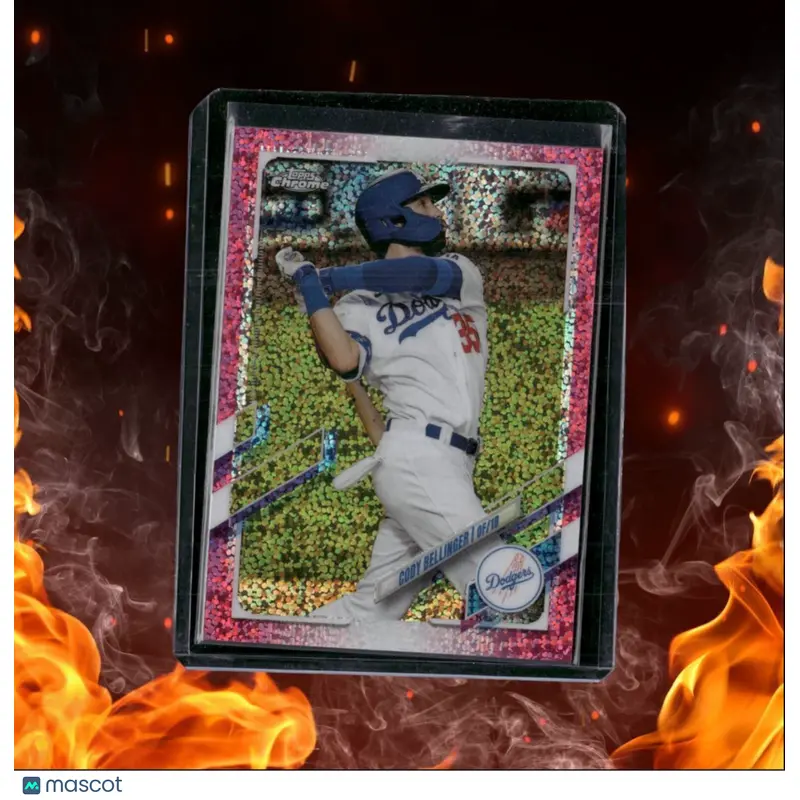 2021 Topps Chrome Cody Bellinger Pink Speckle 319/350 #200