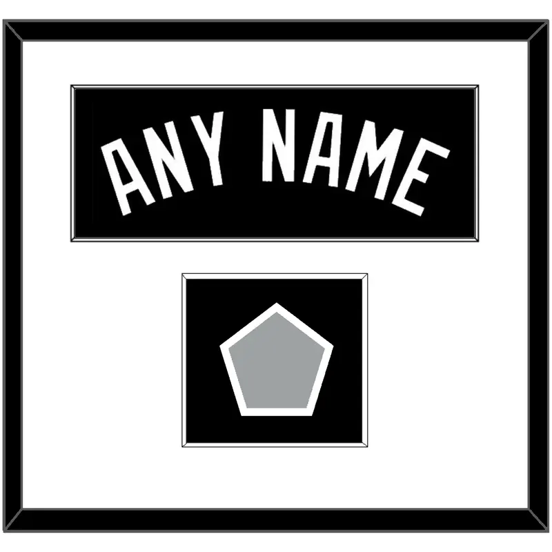 San Antonio Name & Champions Patch - Road Black (2002-2017) - Single Mat 1