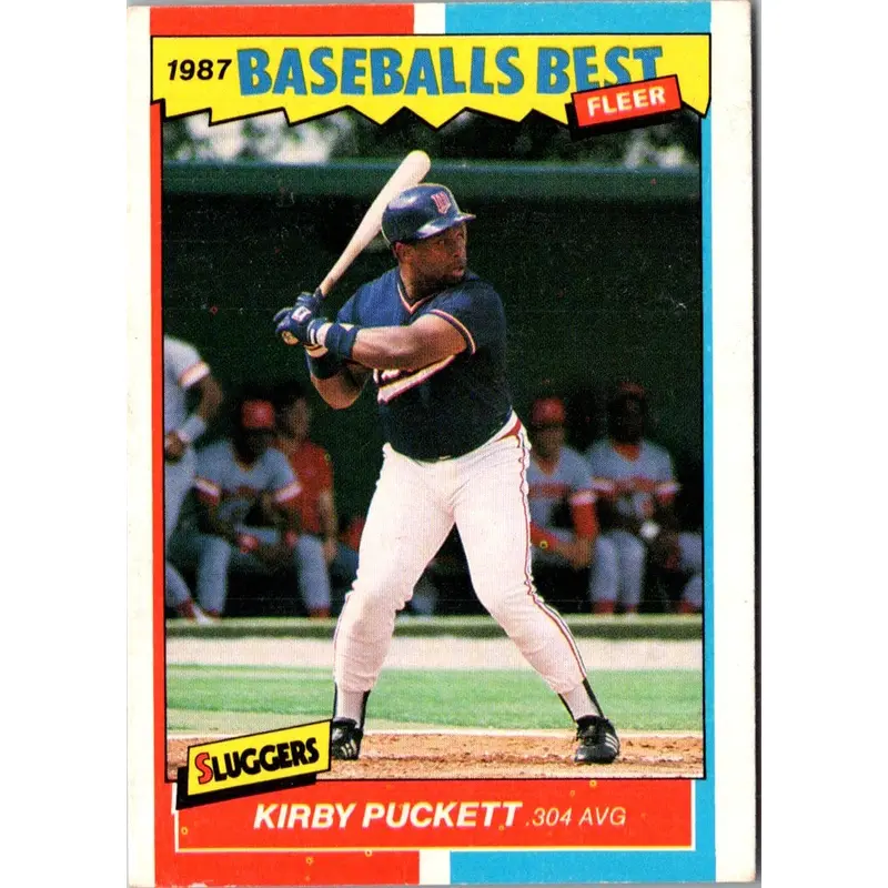 1987 Fleer Baseball's Best Sluggers vs Pitchers Kirby Puckett #31