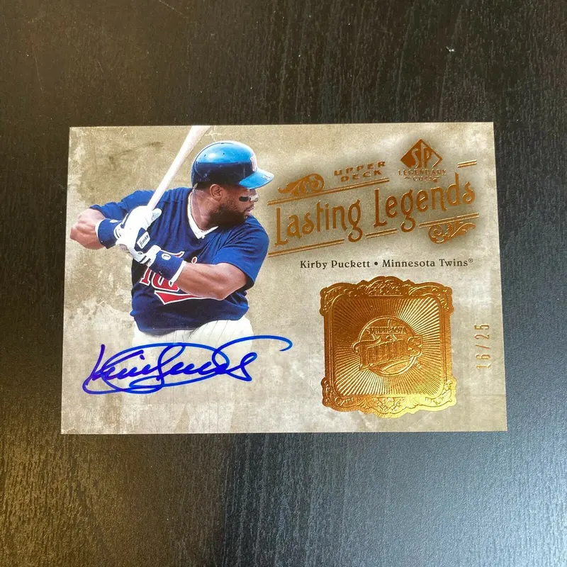2005 Upper Deck Sp Legendary Cuts Kirby Puckett Auto Signed Baseball Card #16/25