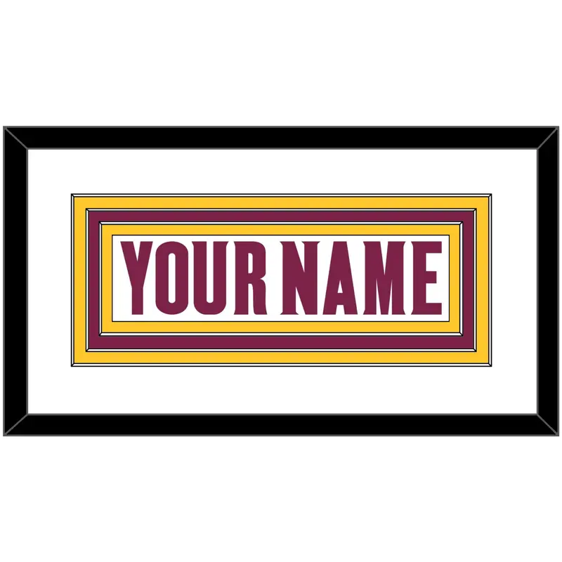 Arizona State Hockey Nameplate - Home White (2021-2022) - Triple Mat 2