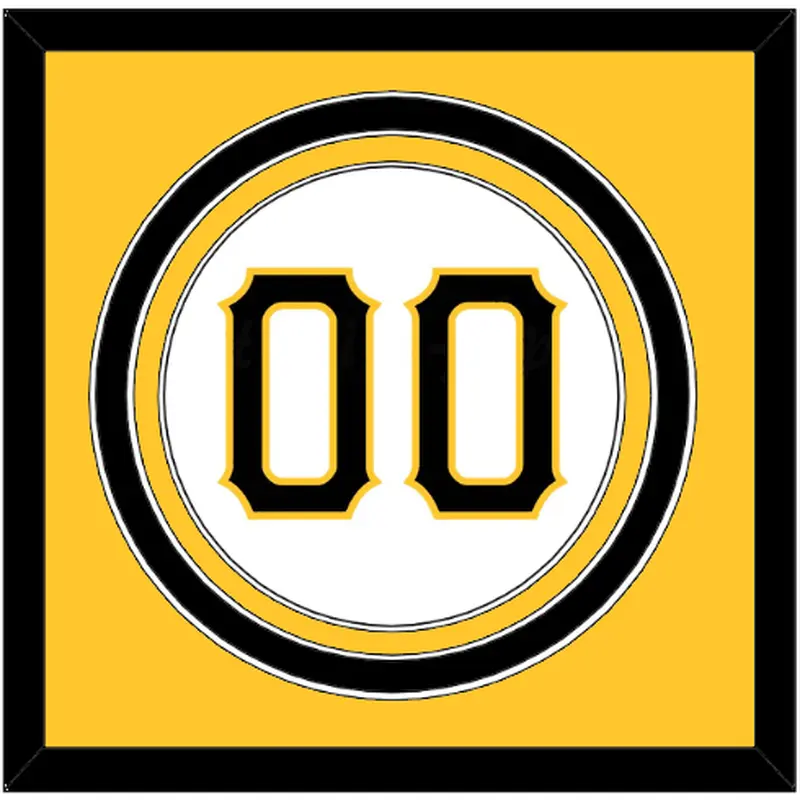 Pittsburgh Number - Home White - Triple Mat 2