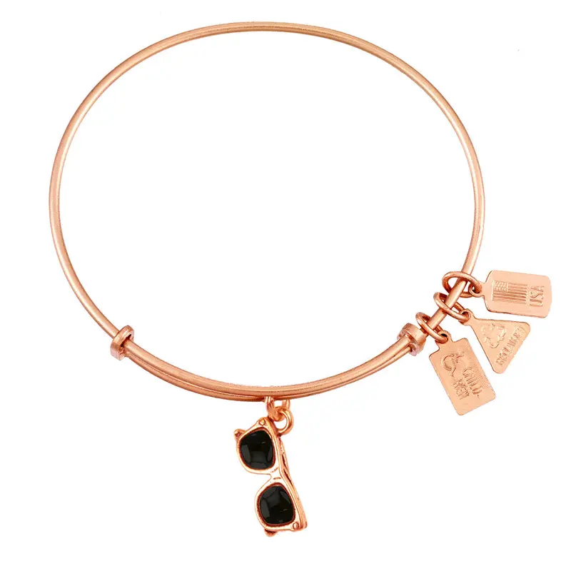 Sunglasses (Enamel) Charm Bangle