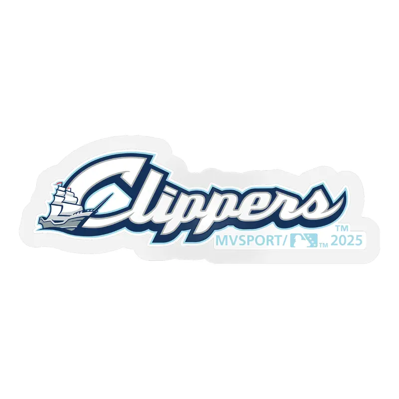 Columbus Clippers MV Sport Jersey Font Sticker