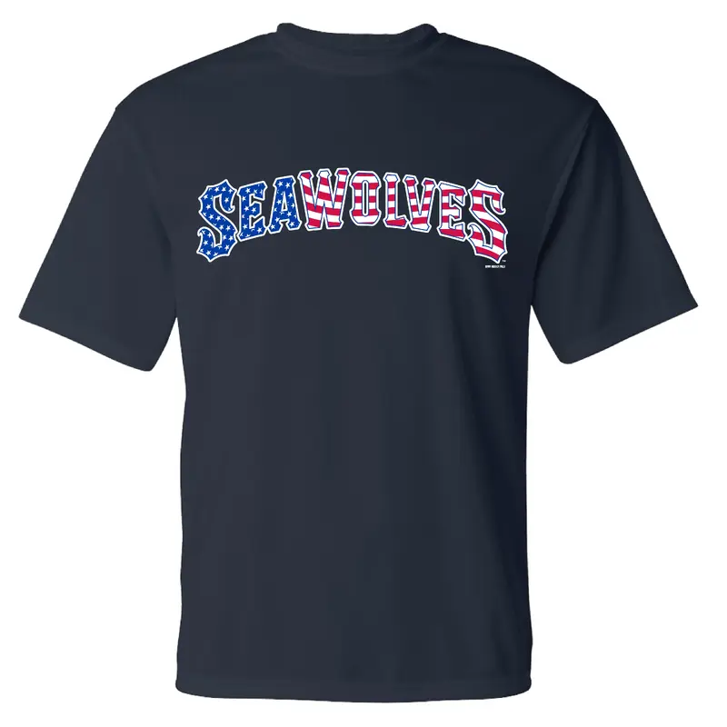 Erie SeaWolves BR Patriotic Wordmark