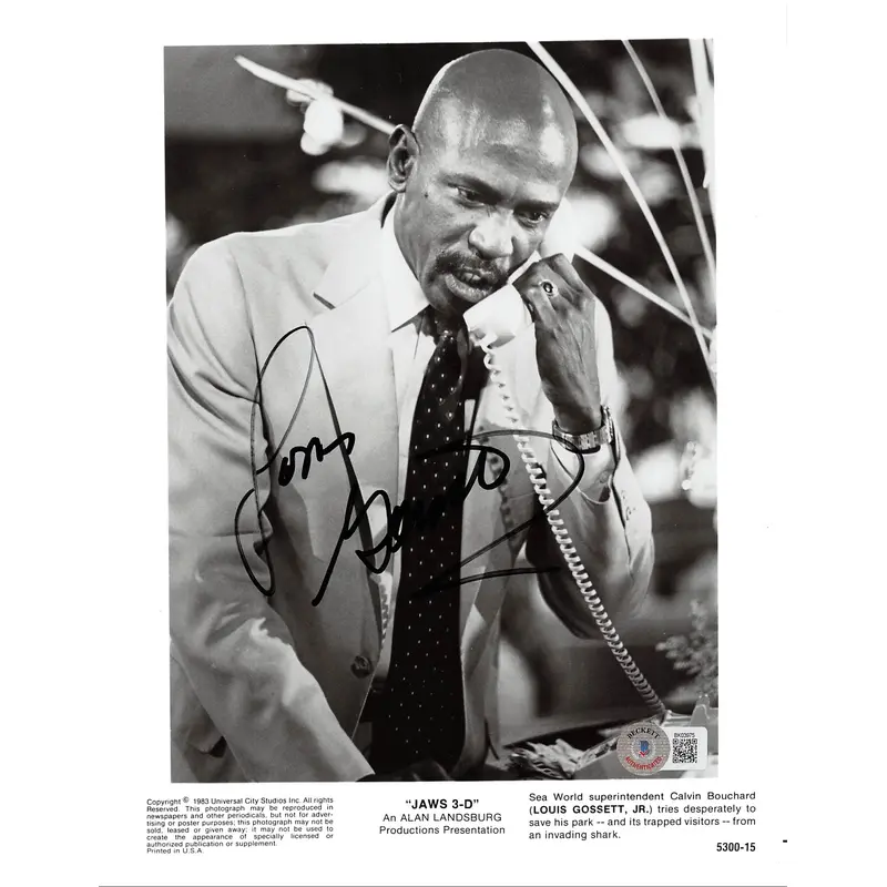 Louis Gossett Jr. Jaws 3-D Authentic Signed 8x10 Photo Autographed BAS #BK03975