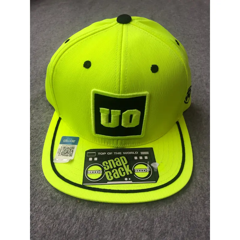 Neon Yellow Oregon Ducks Flat-Bill Hat