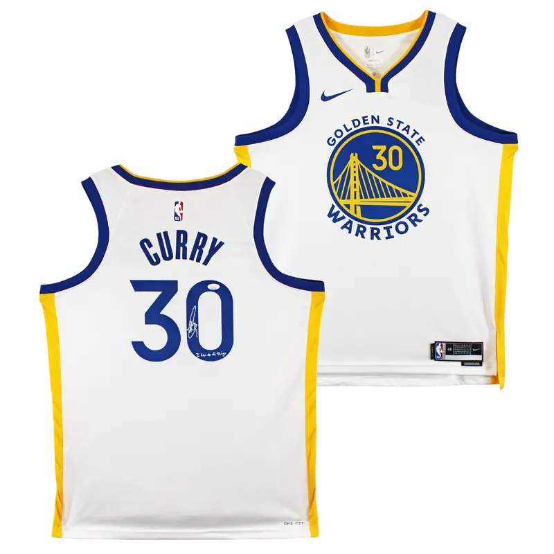 Stephen Curry "I Can Do All Things" Signed White Nike Association Ed. Jersey JSA