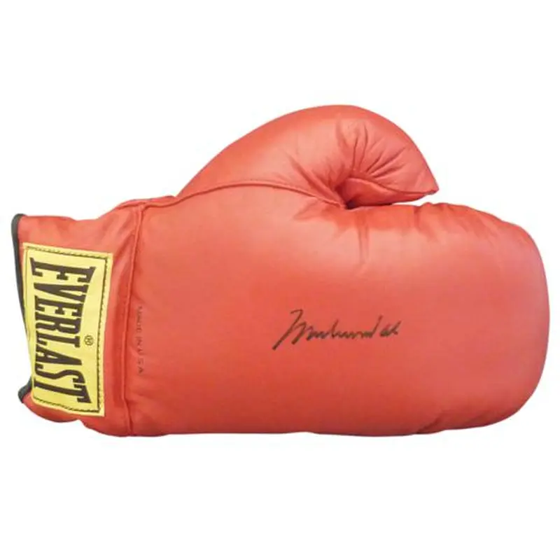 Muhammad Ali Autographed Everlast Red Boxing Glove - JSA Full Letter