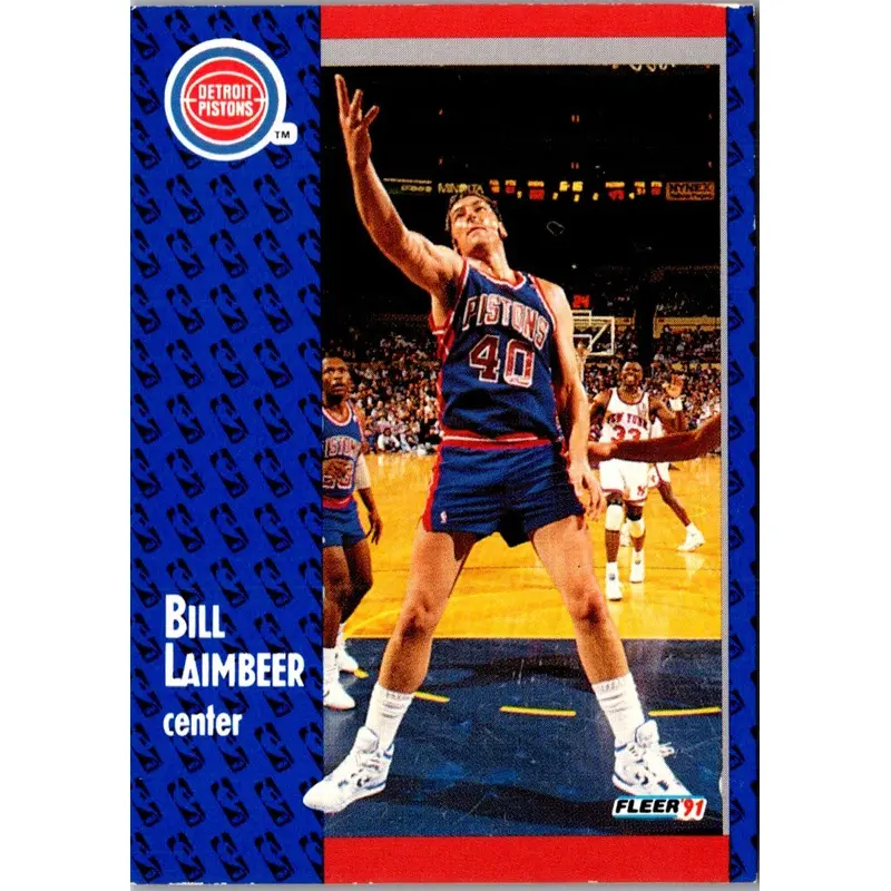1991 Fleer Bill Laimbeer #62