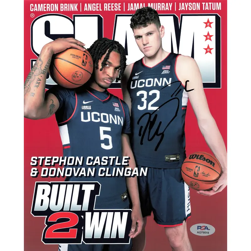 Donovan Clingan signed 8x10 photo PSA/DNA UConn Autographed