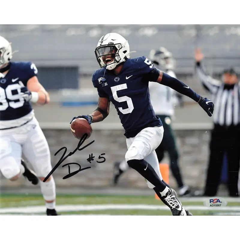 Jahan Dotson Signed 8x10 photo PSA/DNA Penn State Autographed