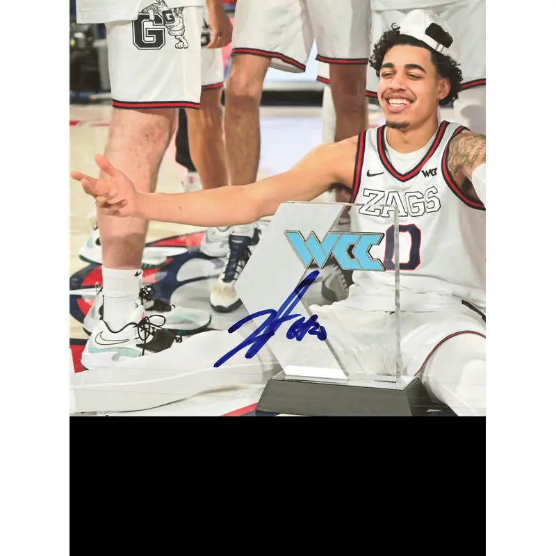 Julian Strawther signed 8x10 photo PSA/DNA Gonzaga Bulldogs Autographed