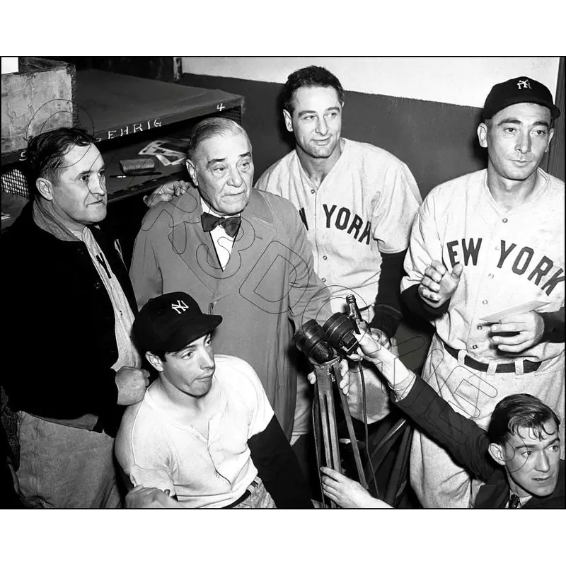 Lou Gehrig Joe Dimaggio 8X10 Photo - Ruppert McCarthy Lazzeri 1937 Yankees - 1769