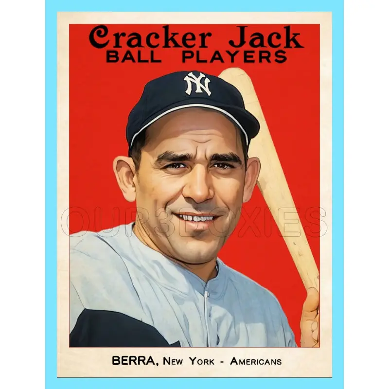 Yogi Berra 1914 Cracker Jack Custom Card - 3650