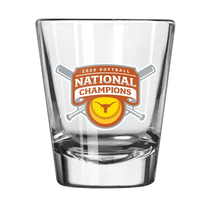 Texas 2025 Softball Champions 2oz Shot Glass