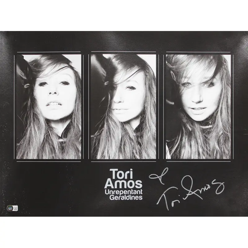 Tori Amos Authentic Signed 18x24 Unrepentant Geraldines Poster BAS #BA74001